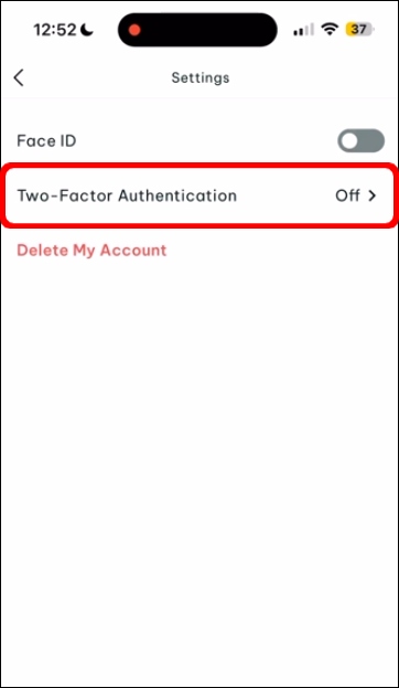 Screenshot of swag settings, highlighting 2fa option.jpg