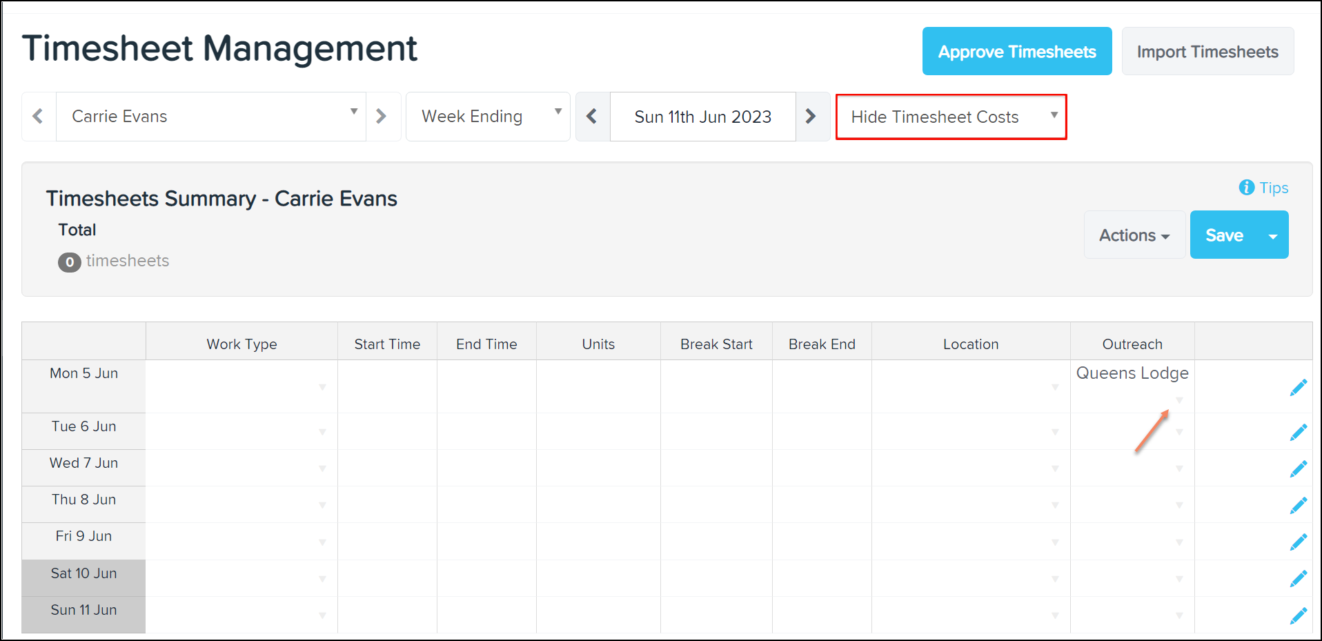 timesheet