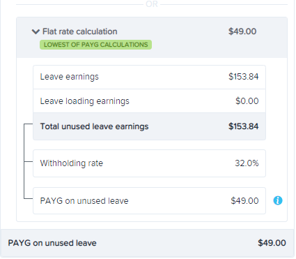 Payg calculator deals