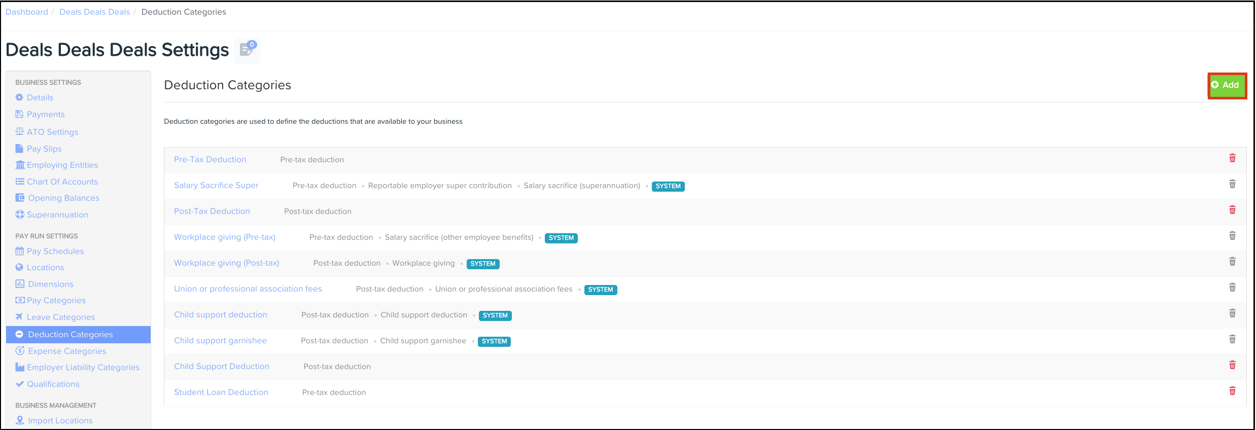 add_student_loan_deduction_category_in_payroll_settings.png