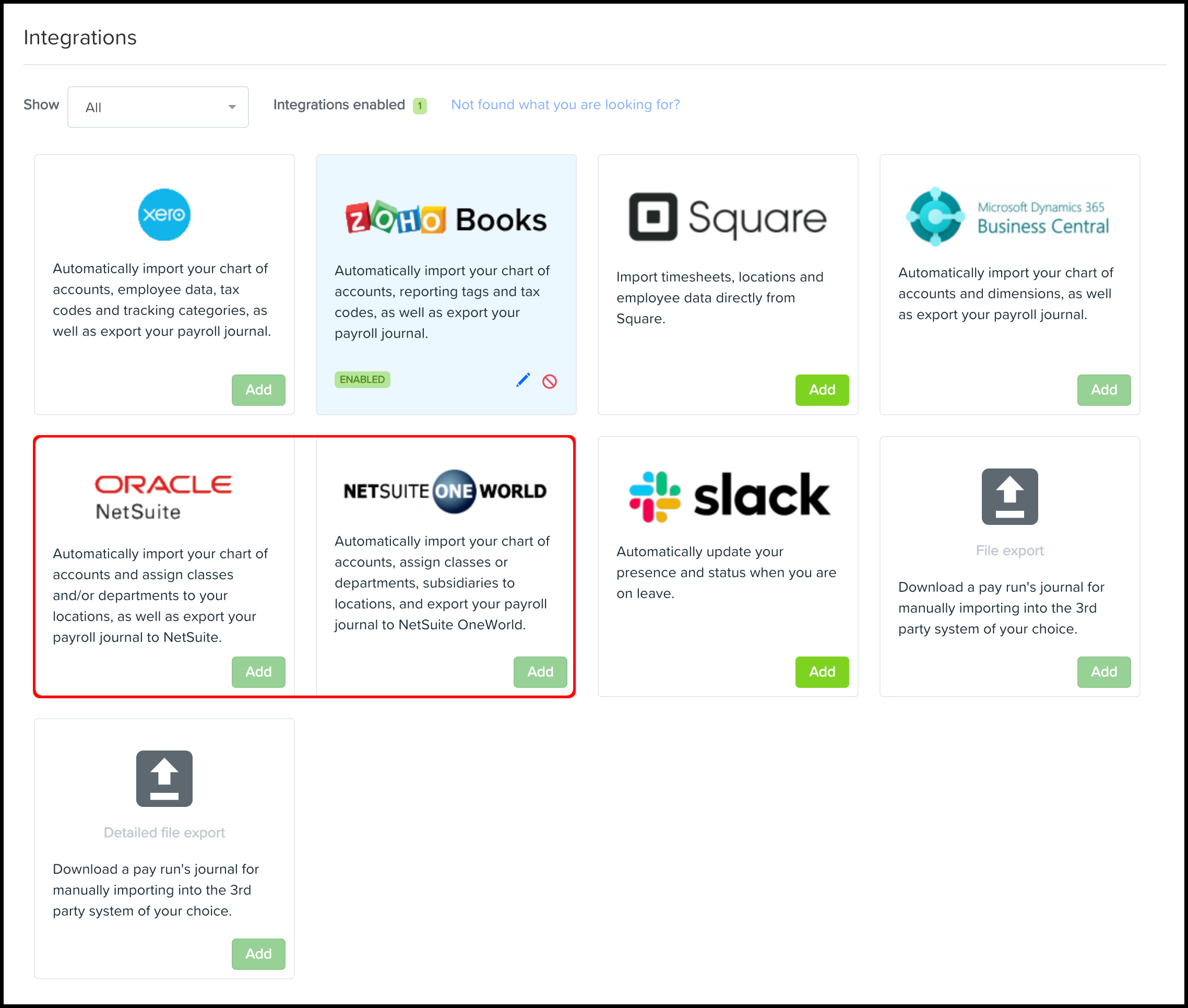 Connecting to NetSuite & NetSuite OneWorld Your Payroll (MY)