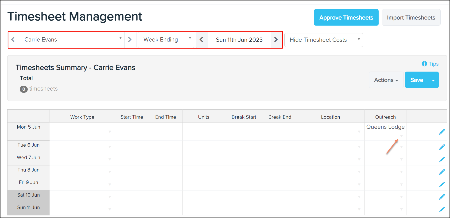 timesheet