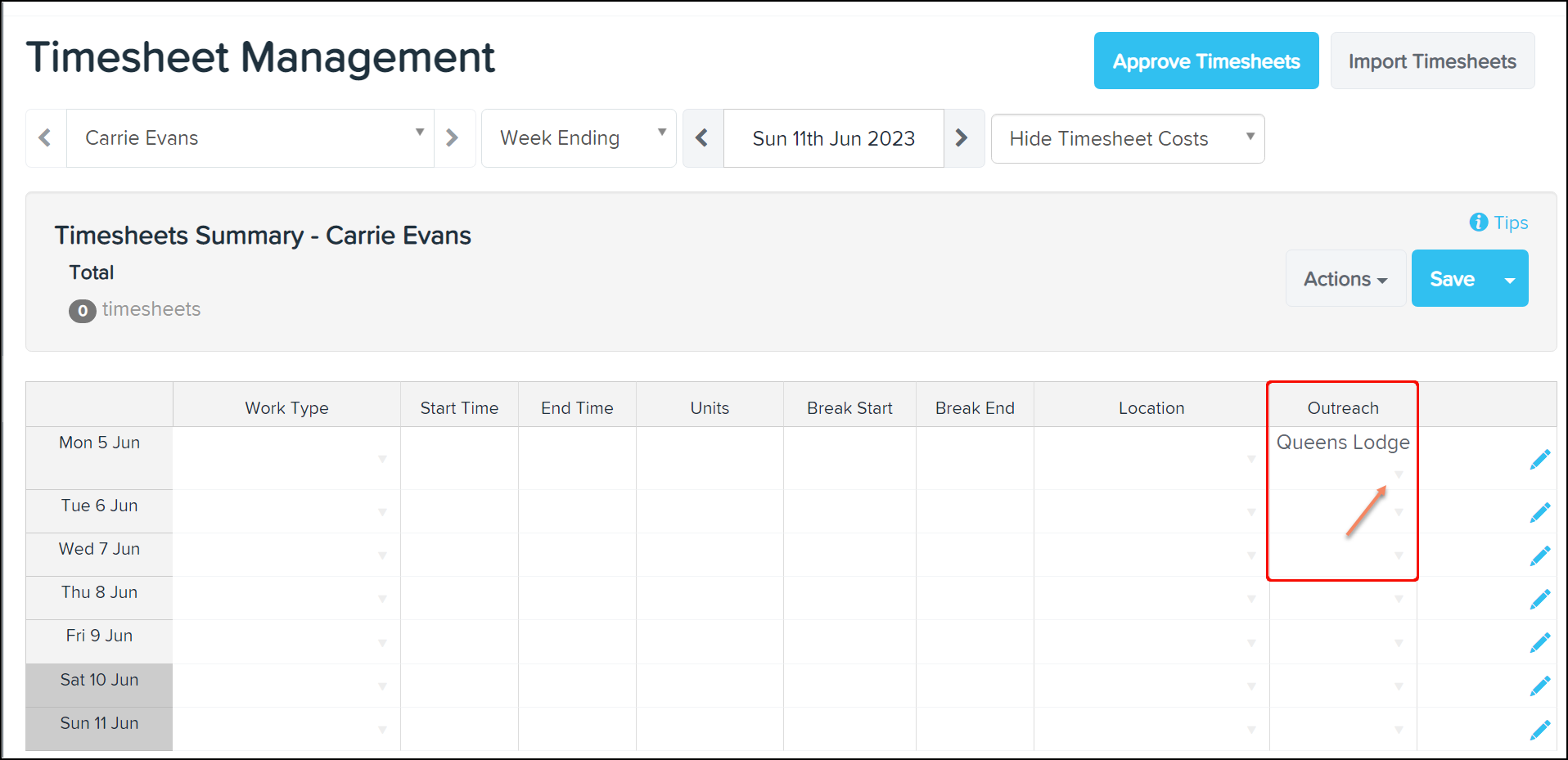 timesheet