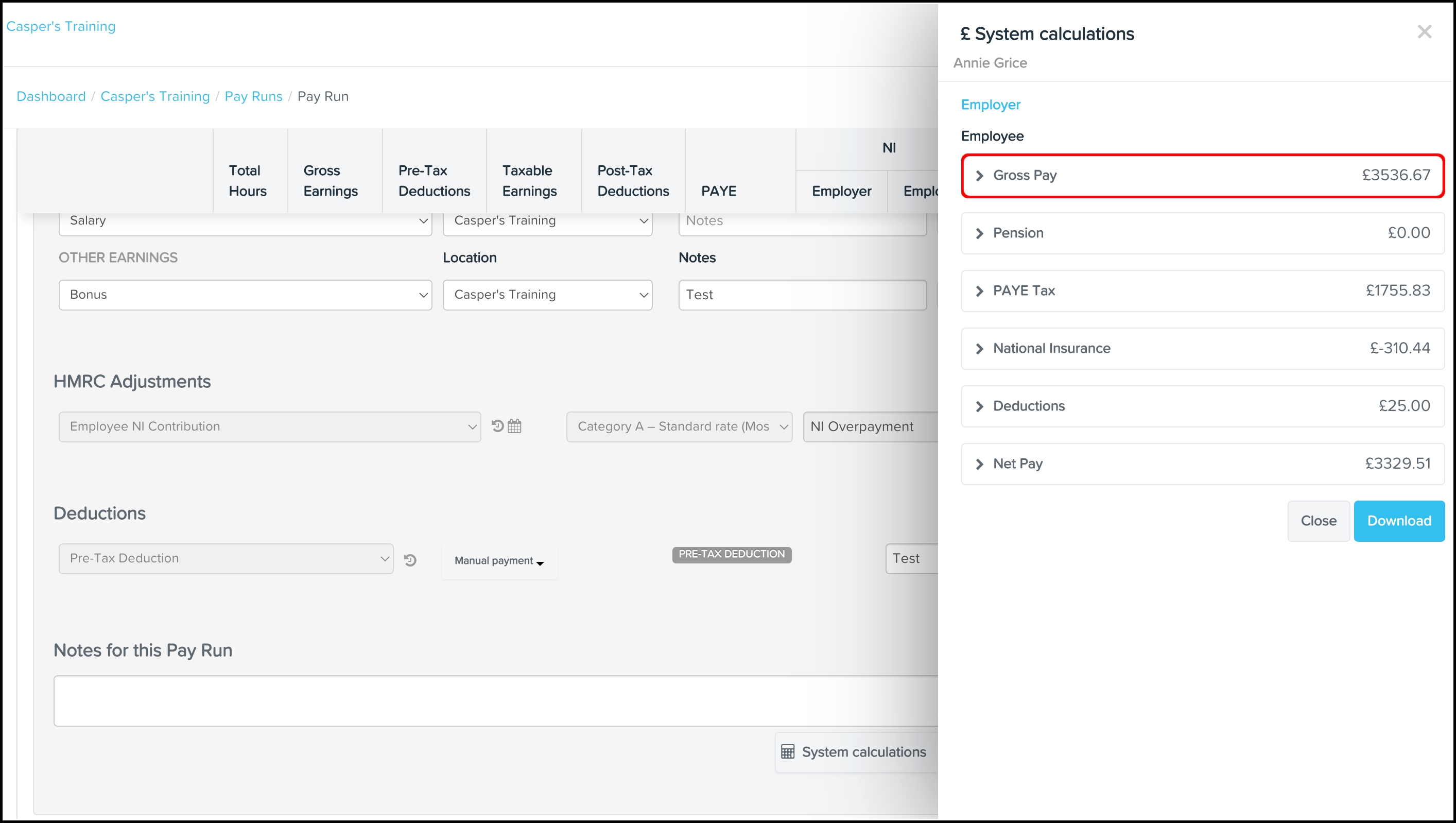 System Calculations – Your Payroll (UK)